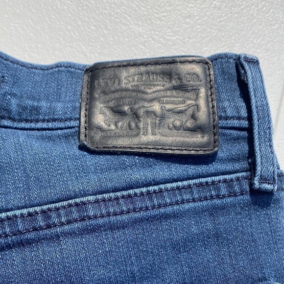 Levi’s Mile High Super Skinny jeans womens 26 denim raw hem distressed ankle - Picture 4 of 10